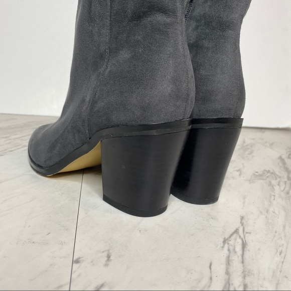 New! 14th & Union Block Heel Gray Bootie 6 1/2 - Picture 10 of 13